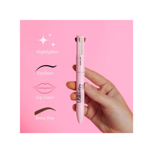 ???? Includes eyeliner, lip liner, brow pen & highlighter ???? Compact travel-friendly all-in-one design ???? Perfect for quick and easy daily makeup