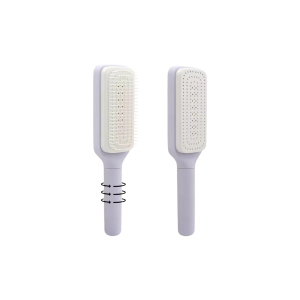 • Easily removes tangles without pulling hair • 360° rotating handle for comfortable use • Soft bristles provide gentle scalp care