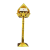 • Perfect for prayer rooms and home decoration • Elegant golden finish with detailed craftsmanship • Adds a divine and traditional touch to your space