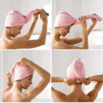 Helps dry hair faster after shower Soft and comfortable lightweight fabric Easy twist-lock design for secure fitting