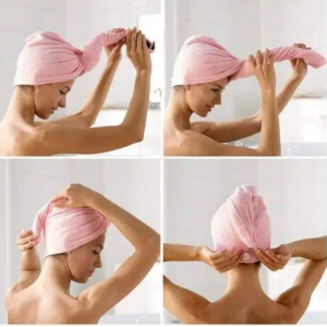 Helps dry hair faster after shower Soft and comfortable lightweight fabric Easy twist-lock design for secure fitting