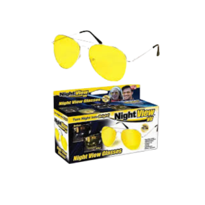 • Helps improve visibility during night driving • Reduces glare from headlights and bright lights • Lightweight and comfortable design for daily use