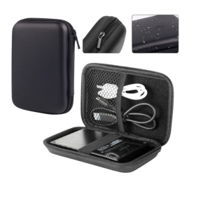 • Strong hard shell protection for your gadgets and accessories • Built-in mesh pocket for cables, chargers, and small items • Compact and travel-friendly design with splash-resistant surface