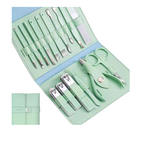 • All In One Manicure & Pedicure Kit • Includes Nail Clippers, Scissors & Grooming Tools • Compact Travel Friendly Storage Case