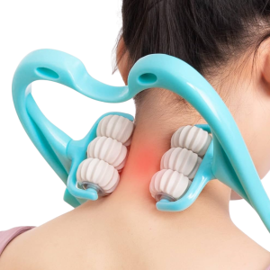 • Manual Massage Roller for Neck & Shoulder Relief • Helps Reduce Muscle Tension & Fatigue • Lightweight & Easy to Use Portable Design