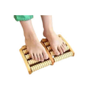 • Wooden Foot Massage Roller for Stress Relief • Helps Improve Blood Circulation & Relax Muscles • Perfect for Daily Foot Care & Relaxation