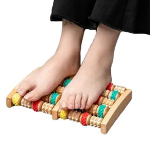 • Wooden Massage Roller for Full Body Relaxation • Helps Reduce Muscle Tension & Body Fatigue • Easy Grip Design for Comfortable Massage Use