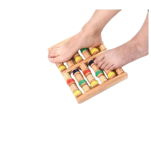 • Wooden Massage Roller for Full Body Relaxation • Helps Reduce Muscle Tension & Body Fatigue • Easy Grip Design for Comfortable Massage Use