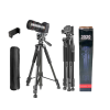 • Compatible with cameras and smartphones • Adjustable height for better shooting angles • Lightweight foldable design for easy travel use