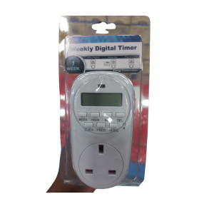 Set electrical devices to turn ON and OFF automatically Easy-to-use LCD display with simple button controls Helps save power and adds convenience to daily use