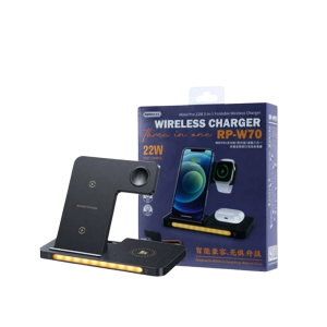 ✅ Charges phone, smartwatch, and earbuds together ✅ Foldable and portable design for easy carrying ✅ Fast charging with a neat, space-saving setup