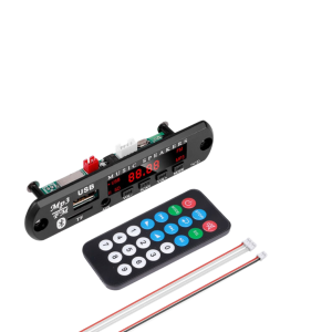 Supports USB, TF card, FM, and Bluetooth music playback Comes with a remote control for easy operation Ideal for upgrading speakers into a smart audio system
