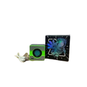 Unique cube design for a modern stylish look Compact and portable – easy to carry anywhere Clear sound performance for music and everyday use