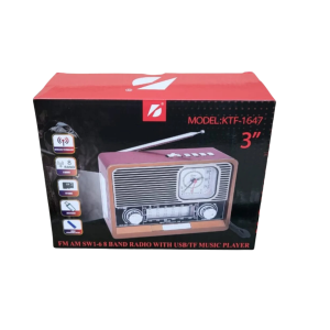 Supports FM, AM, and SW bands for versatile radio listening USB and TF card playback lets you enjoy your favorite music anytime Compact portable design makes it perfect for home, shop, and travel use